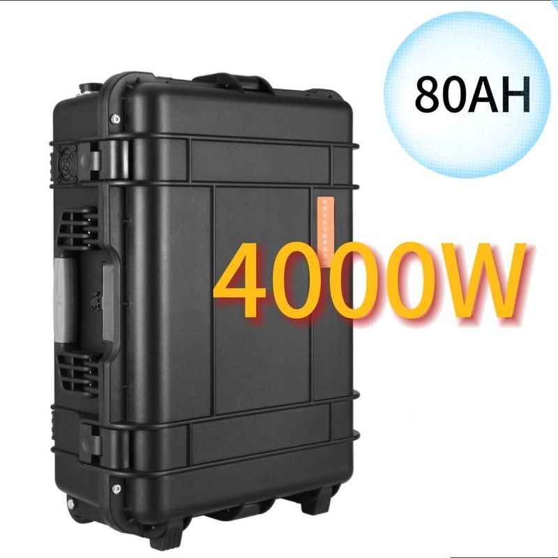 4000W/110V/230V draagbare elektriciteitscentrale voor LiFePO4 energieopslag en batterijindicator