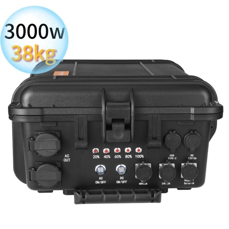 Zwarte Supergrote draagbare elektriciteitscentrale 3kw/4kw/5kw/6kw/7kw Noodenergieopslag