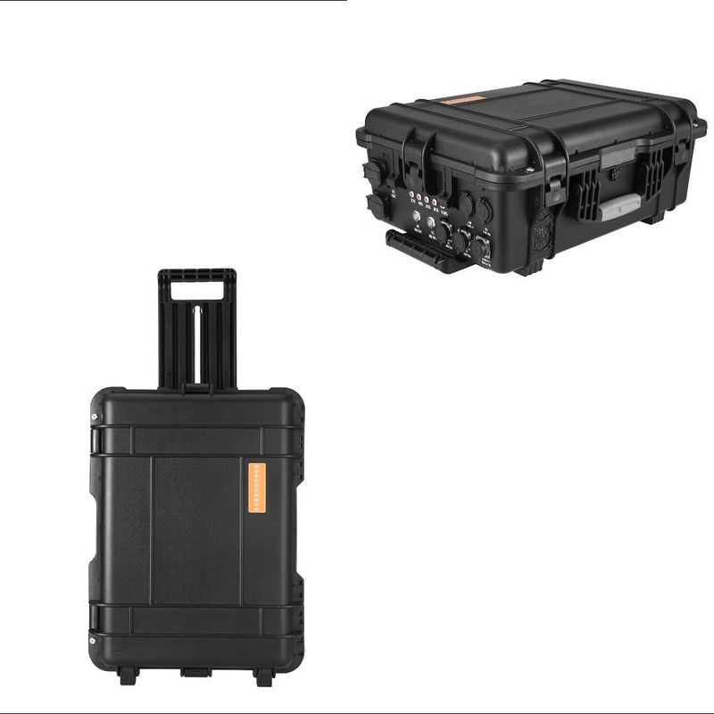 Draagbare zonne-energiecentrale van 3 kW/4 kW met lithiumbatterijen en AC Pure Sine Wave Output