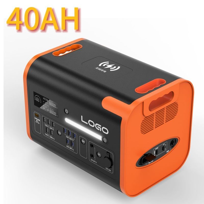 Noodenergieopslagcentrale met 2400W draagbare en type-C 3*18W/2*100W