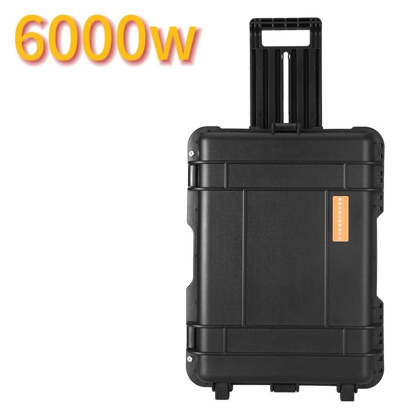 Buitengebied ternaire lithiumbattery draagbare elektriciteitscentrale 6000W/6216wh met hoge veiligheid