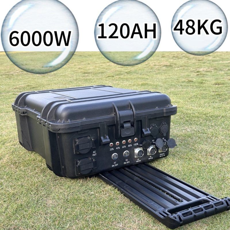 Draagbare elektriciteitscentrales 6216wh Oplaadbare back-up stroomvoorziening voor live uitzending buiten